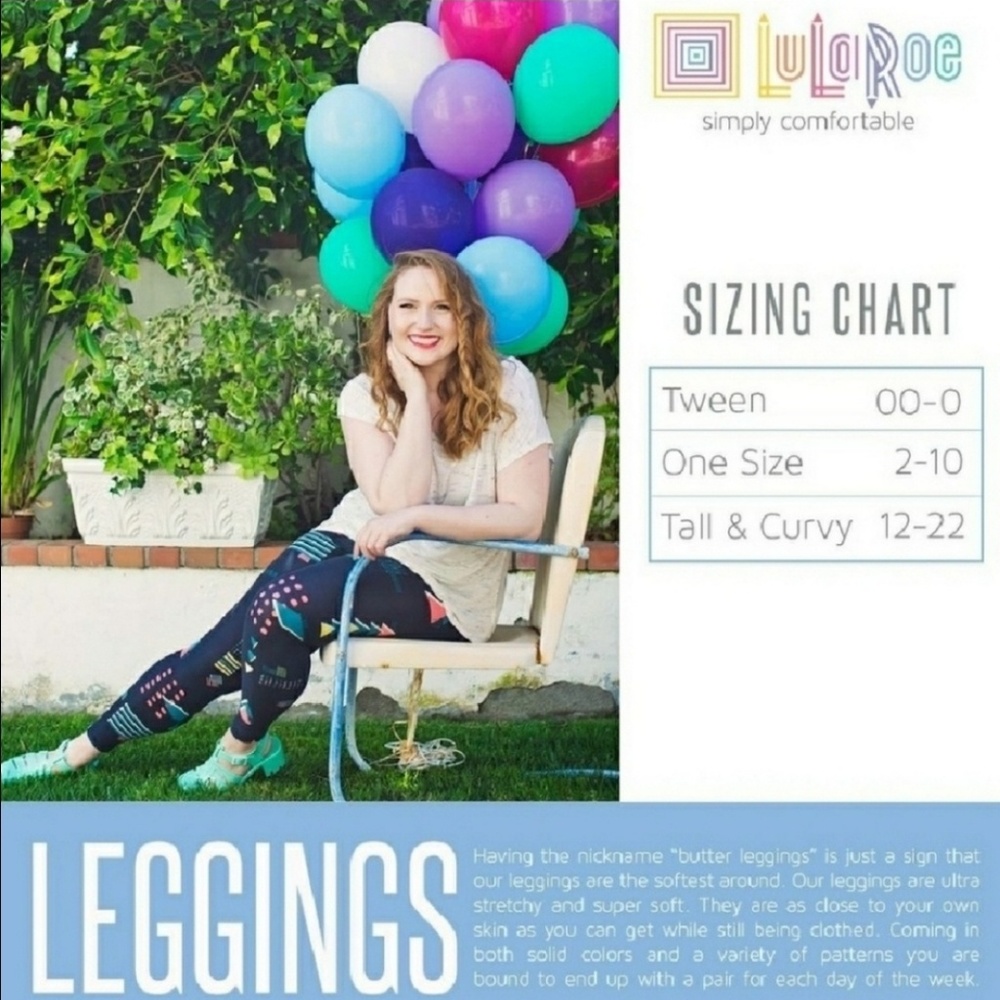 3/$25 LuLaRoe Leggings Scallop Design OS - Picture 4 of 4